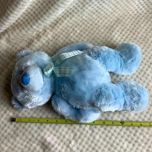 BABY GANZ My First Teddy Plush Blue Bear Stuffed Animal Toy Embroidered Eyes - Picture 13 of 13